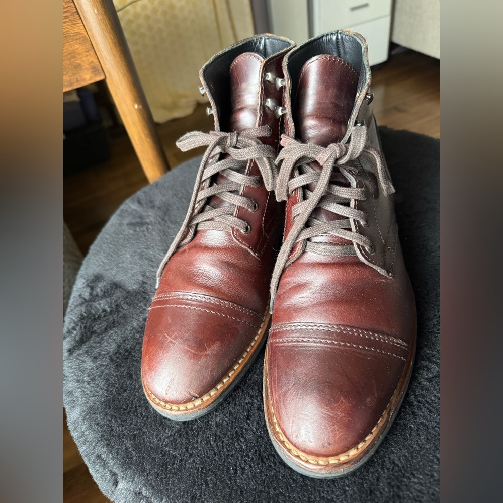 Men’s Thursday Boot Co. Captain Everyday Leather Boots Lace Up Size 8.5 - Picture 3 of 12
